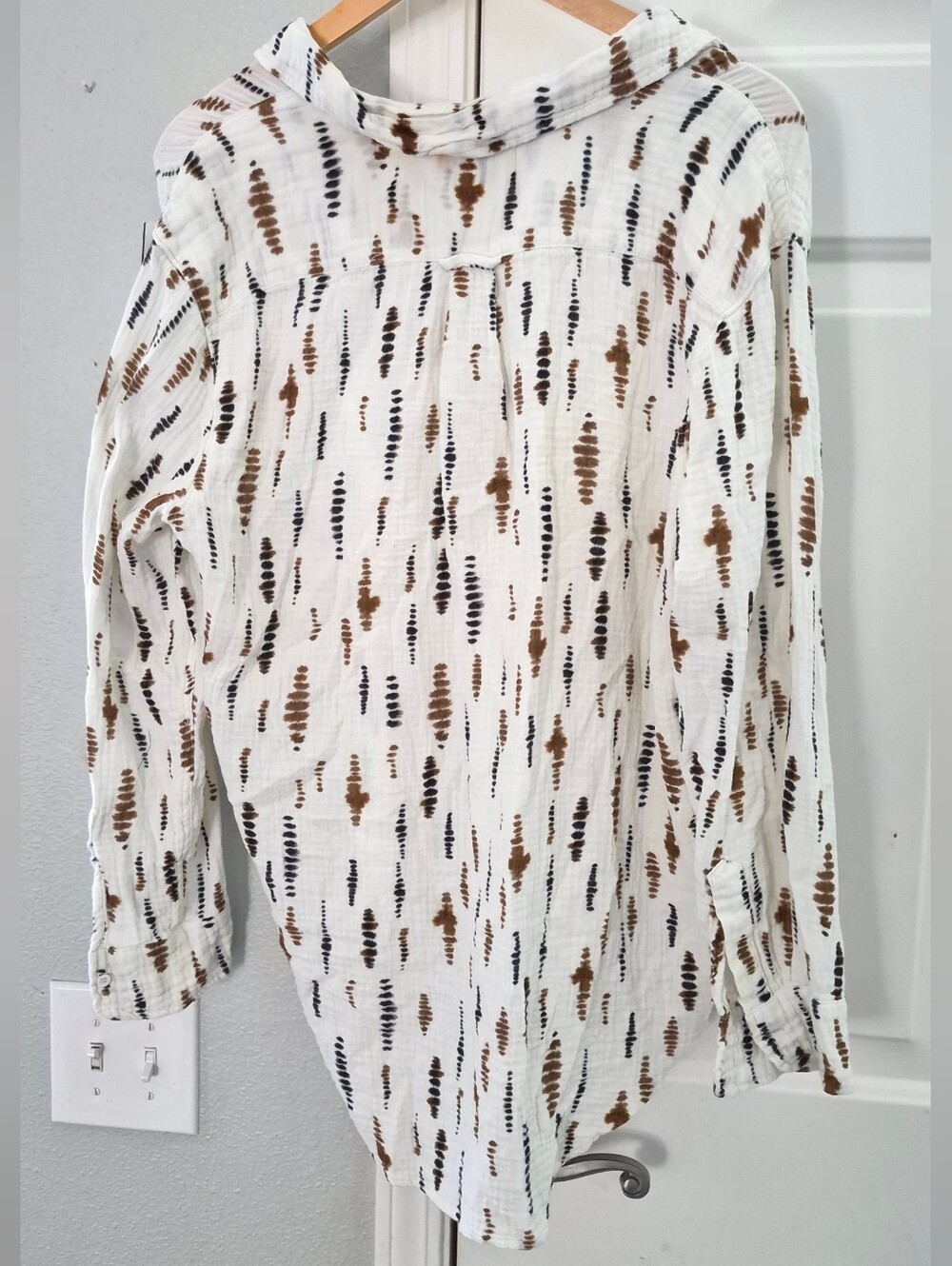 DEAR JOHN DENIM Galina Novelty Shirt in Mozambique,gauze 100% Cotton Fall Medium - Picture 12 of 13